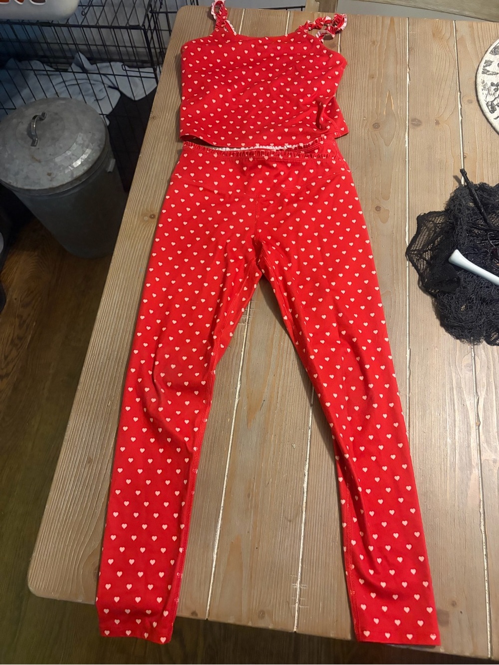 Targetβs All in Motion Girlsβ Crossover Ruffle Waistband Leggings and Girlsβ top